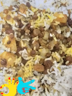عکسی از دستور عدس پلو خوشمزه ما😉