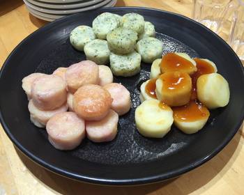 Ultimate, Prepare Three colors Imomochi Potato rice cake Very Delicious