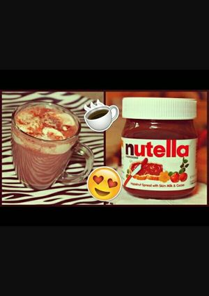 صورة لوصفة هوت شوكليت نوتيلا😍😍