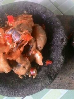 Foto resep Terong geprek sambel bawang #pr_olahanterong