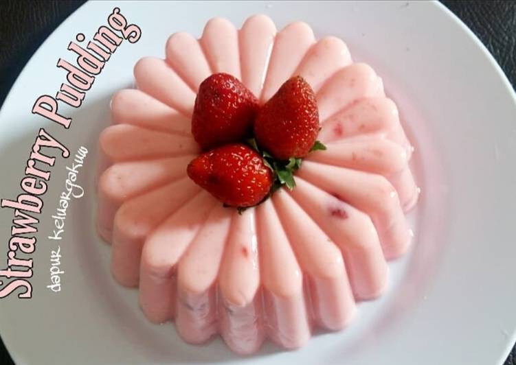 Resep Strawberry Pudding, Lezat Sekali