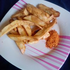 A picture of Fried sweet potatoes.