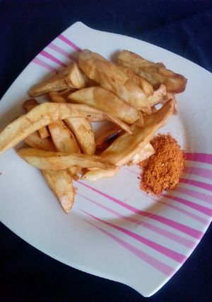 A picture of Fried sweet potatoes.