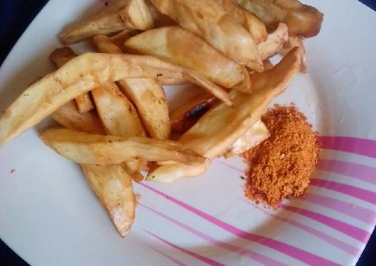 Easiest Way to Make Yummy Fried sweet potatoes