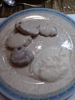 Una foto de Puré de papas y queso