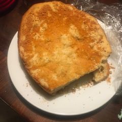 A picture of Focaccia with Rosemary and Romano.
