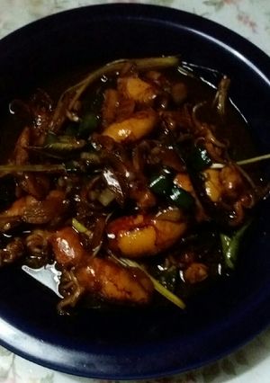 Foto resep Cumi Kecap Saos Tiram Cabe Ijo