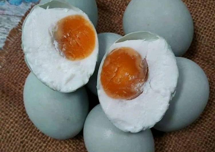 Telur Asin (endog kamal) home made
