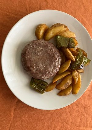 Una foto de Hamburguesa de angus en AirFryer