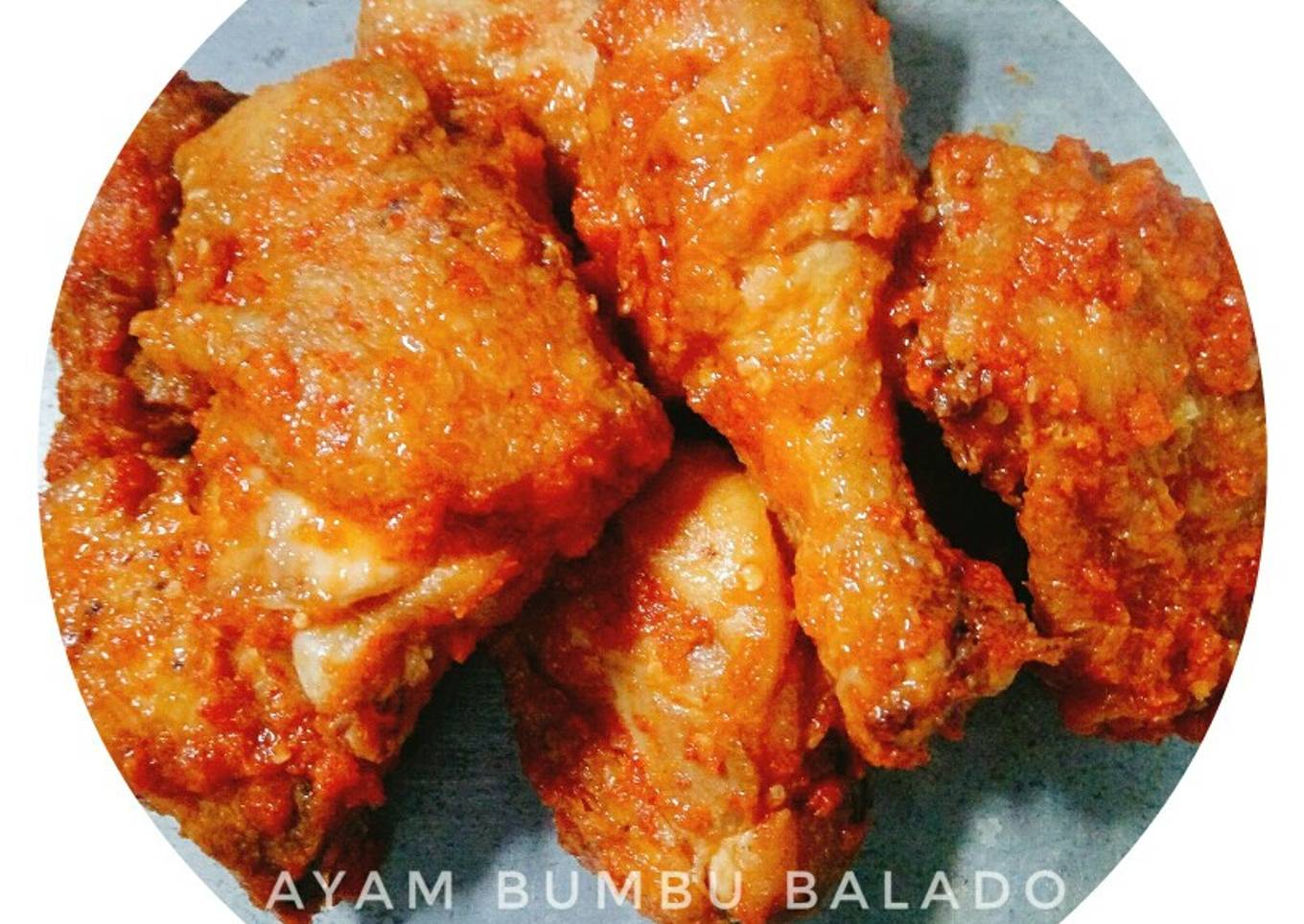 Ayam bumbu balado simple