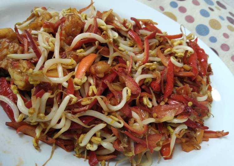 Resep Tumis toge kulit melinjo Anti Gagal