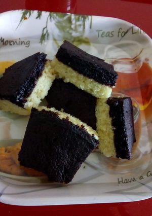 A picture of Chocolate marble cake.