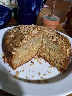 Una foto de Torta de manzana super sencilla