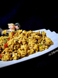 عکسی از دستور خوراک قارچ و گوشت گردن مرغ