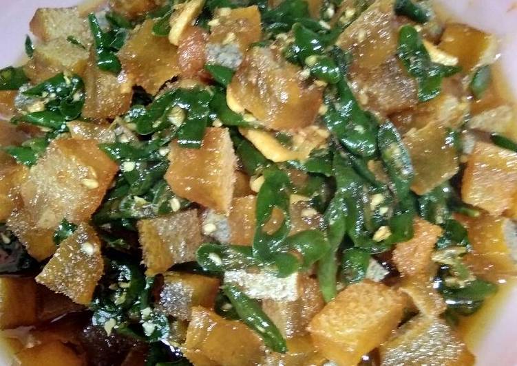 Recipe: Yummy Kikil kecap cabe ijo
