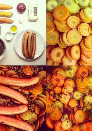 A picture of Sausages, Carrots & Lentils One-Pot.