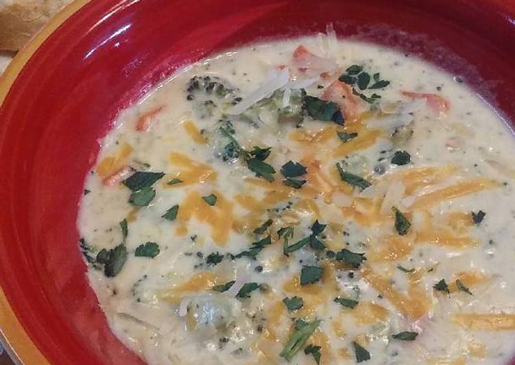 Simple Way to Prepare Quick Broccoli Cheese Soup - Stove Top Recipe