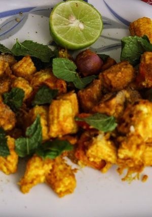 A picture of Baked tikka vegetables!.