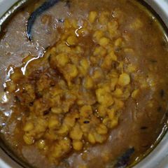 A picture of Mishti cholar daal.