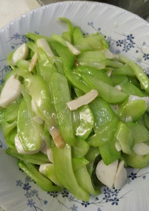 Foto resep Tumis labu lalap baso ikan