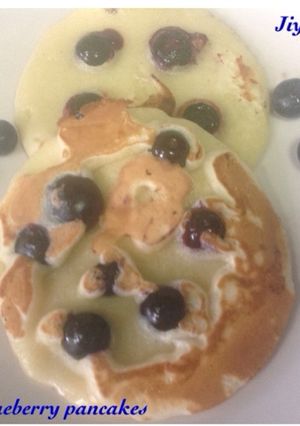 A picture of Blueberry pancakes.