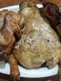 Pollos entero asados al carbón