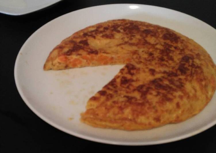 Steps to Prepare Perfect Sweet potato omelette