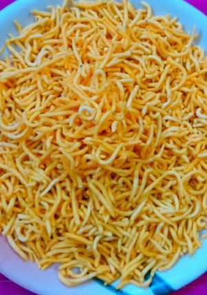 A picture of Besan masala sev.