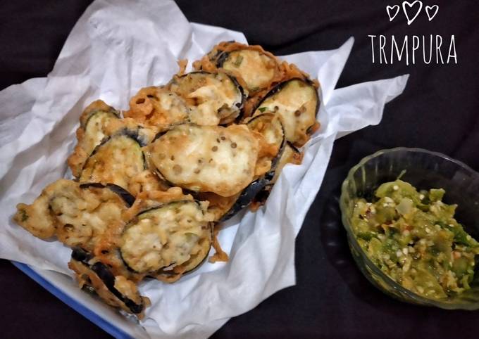 Resep Tempura terung ungu cocol sambel ijo Anti Gagal
