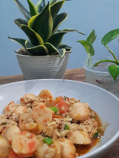 Foto resep Tumis Telur bakso udang saus mentega yumy