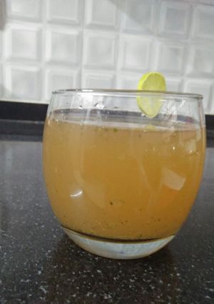 A picture of Jaljeera and mint drink.