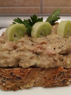 Sonkás - joghurtos padlizsánkrém recept fotója