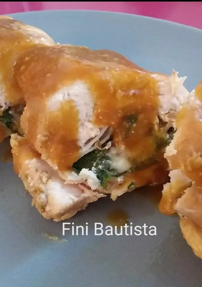 Una foto de Pechuga de pollo a la naranja