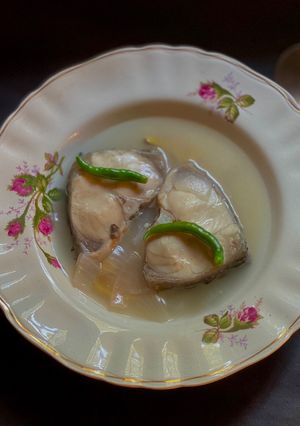 A picture of Fish Stew with Kaatla in Thakurbari style.