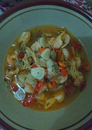 Foto resep Oseng udang kuah puedes ongguh