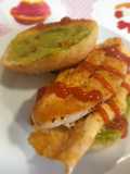 Desayuno hot Mexican sauce con solomillo de pollo y guacamole