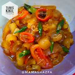 A picture of Tumis kikil pedas.