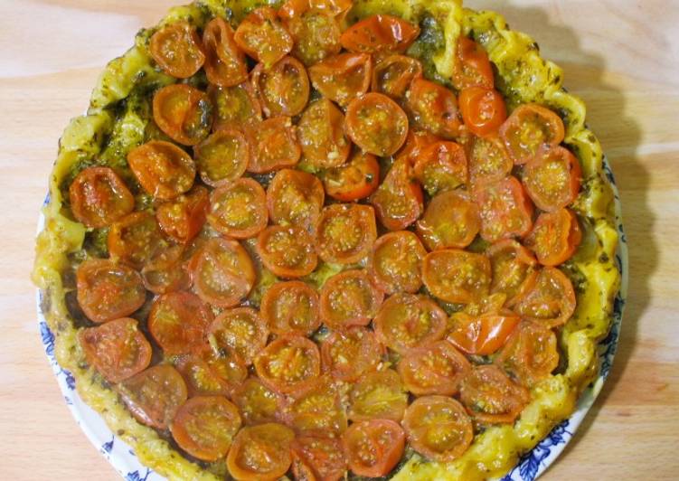 Tarta tatin tomates cherry