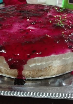 Una foto de Cheesecake clásico sin horno
