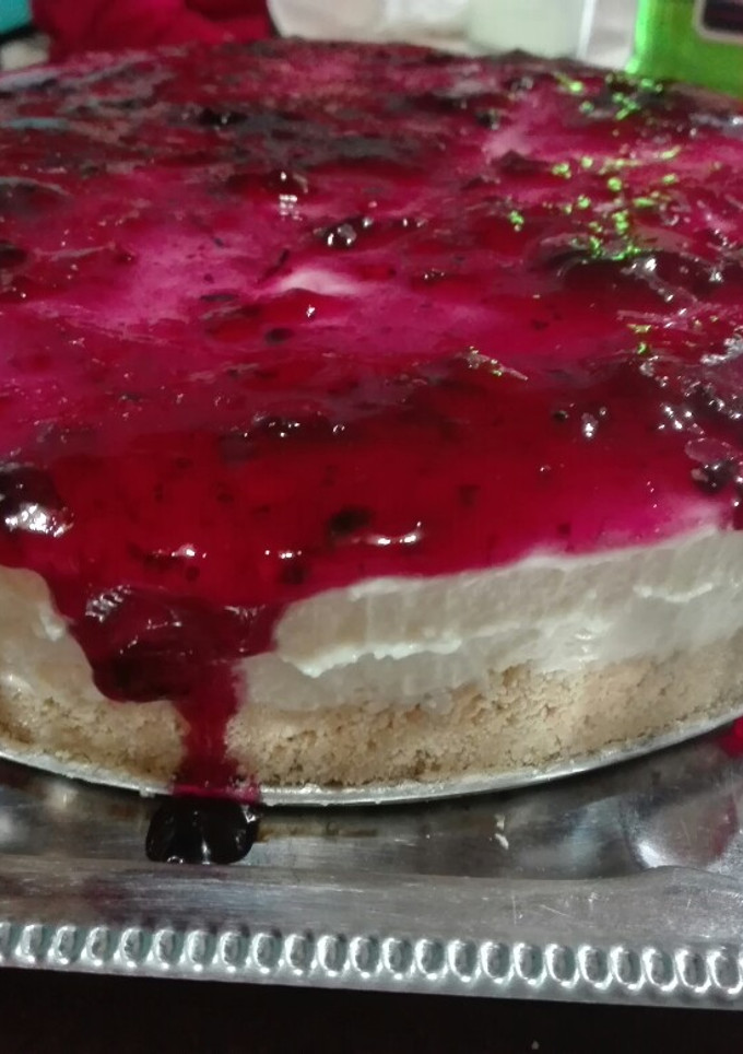 Una foto de Cheesecake clásico sin horno