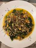 Farro Soup with Chickpeas and Swiss Chard