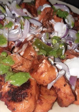 A picture of Tandoori malai chaap snacks.