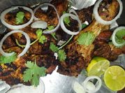 A picture of tandoori chicken leg