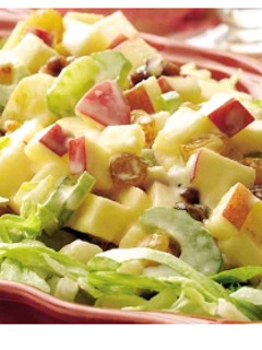 A picture of Waldorf fruit salad.