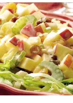 A picture of Waldorf fruit salad.