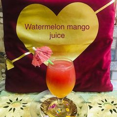 Watermelon 🍉 mango juice A picture of Watermelon 🍉 mango juice.