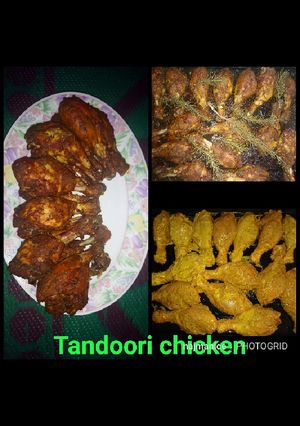 A picture of Tandoori chicken baked for kids.