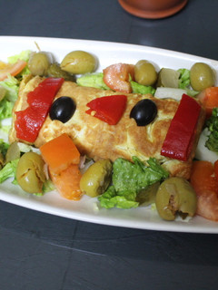 Una foto de Rollito de verduras con mayonesa