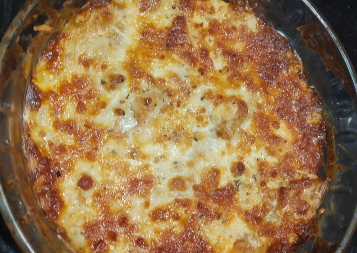 Baked Chicken cheese pasta