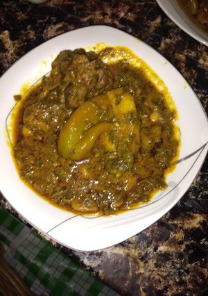 صورة لوصفة مرقة سبانخ